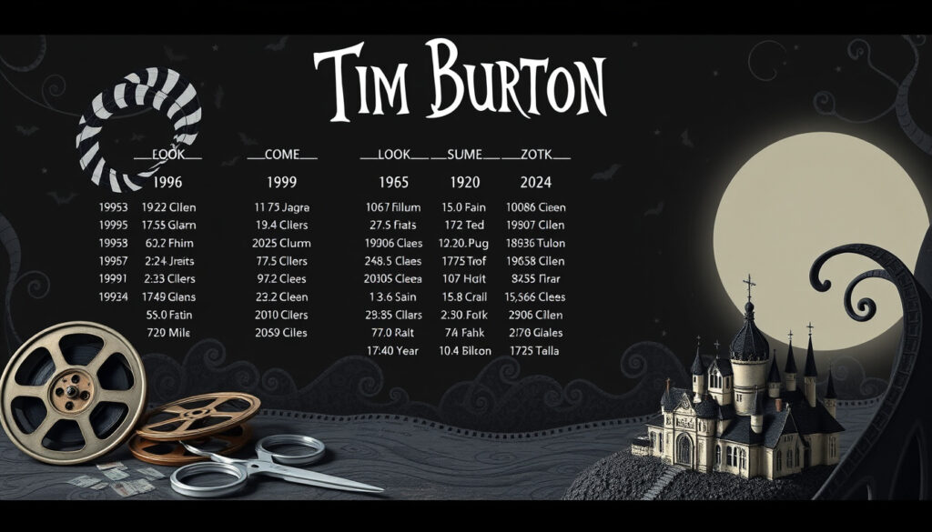 Filme mit Tim Burton: chronologische Liste 1985–2024